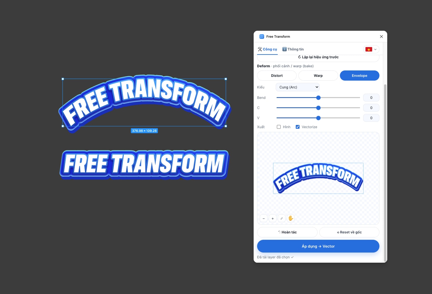 Free Transform — mang Ctrl+T của Photoshop vào thẳng Figma 🎨