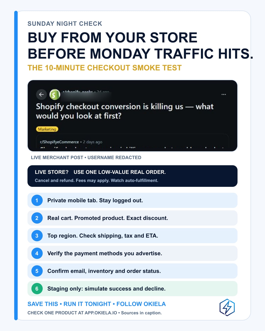 Tối Chủ nhật, có một việc mình nghĩ merchant SHOPIFY nên làm trước khi chạy traffic sáng mai ^^