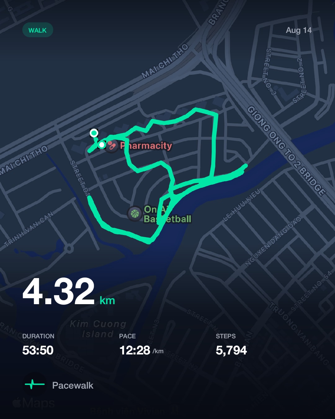 Pacewalk - A minimalist step-tracking experience, free of clutter
