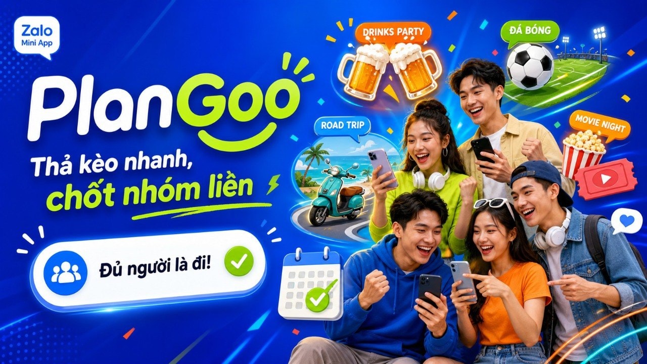 Mình đang thử làm một Zalo Mini App để rủ nhóm đi chơi dễ hơn