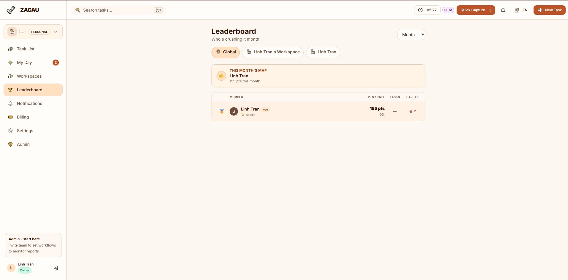 Một app làm cho mình có thêm momentum để làm việc hằng ngày